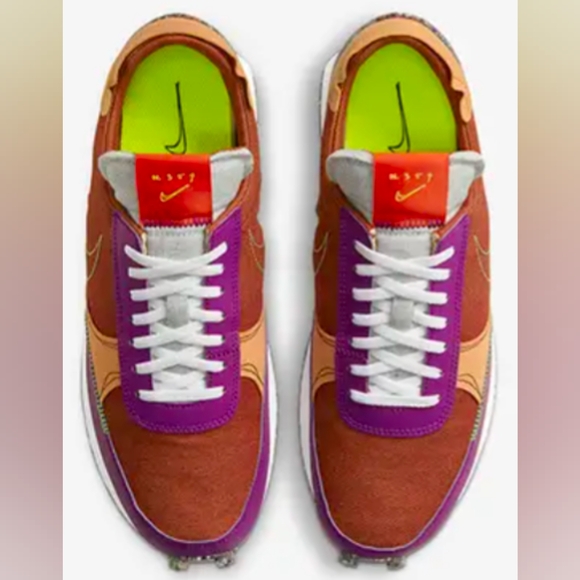 Nike Daybreak Type “Rugged Orange/Monarch” Sneakers Men's Size 8 NWOT MSRP $94.9 - Picture 2 of 11